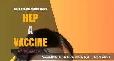 When Did the Army Begin Administering Hepatitis A Vaccines?