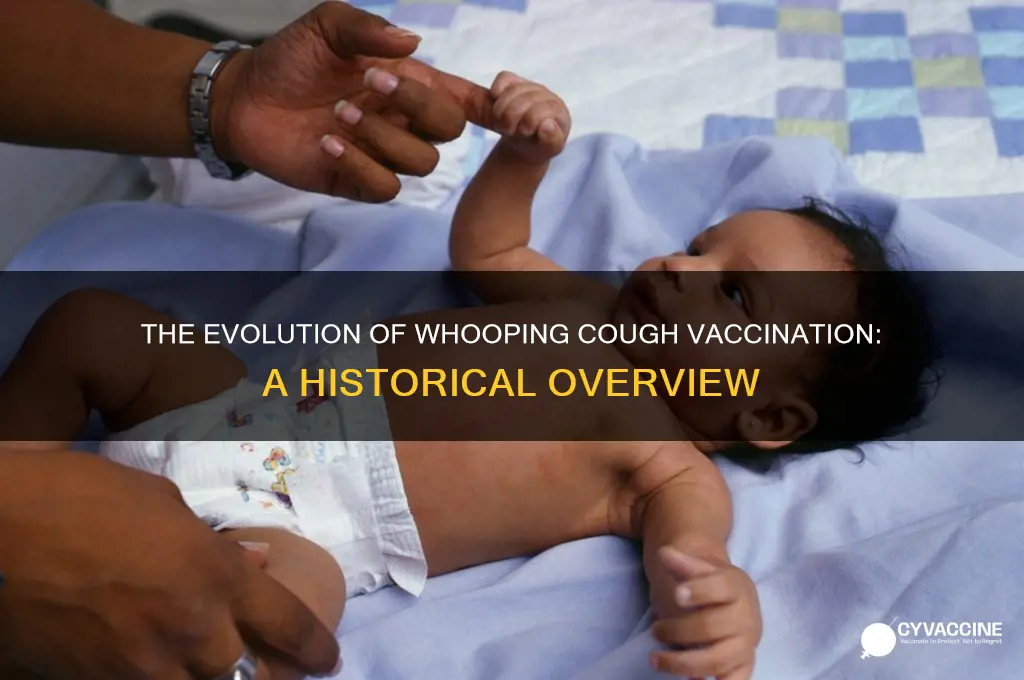 when did doctors start giving whooping cough vaccine