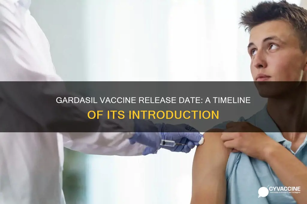 when did gardasil vaccine come out