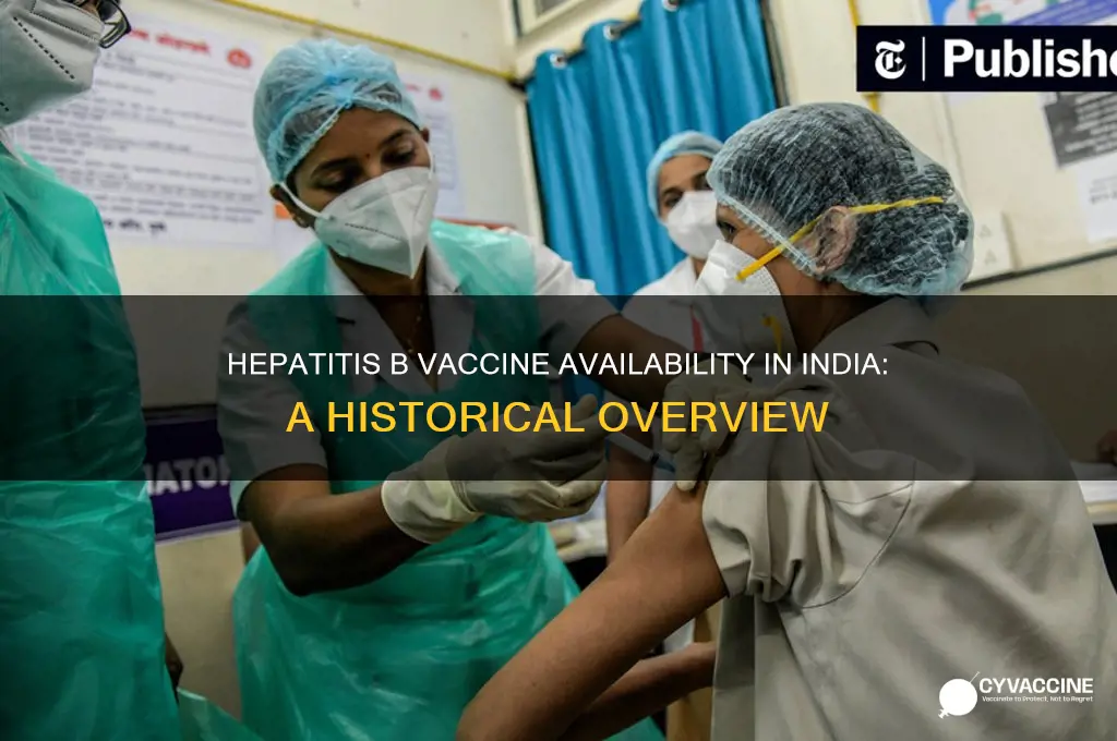 when did hepatitis b vaccine become available in india