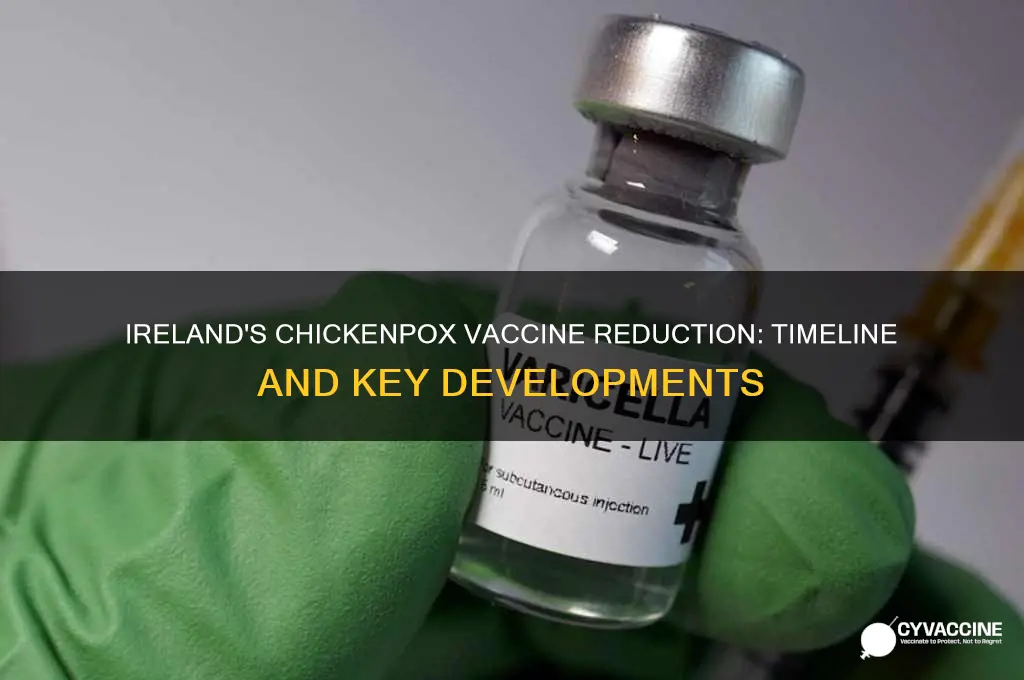 when did ireland i reduce the chicken pox vaccine