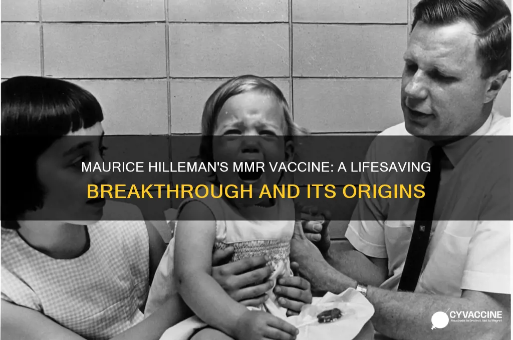 when did maurice hilleman invent the mmr vaccine