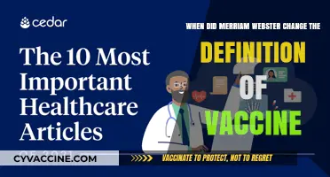 Merriam-Webster's Vaccine Definition Update: A Timeline of Changes