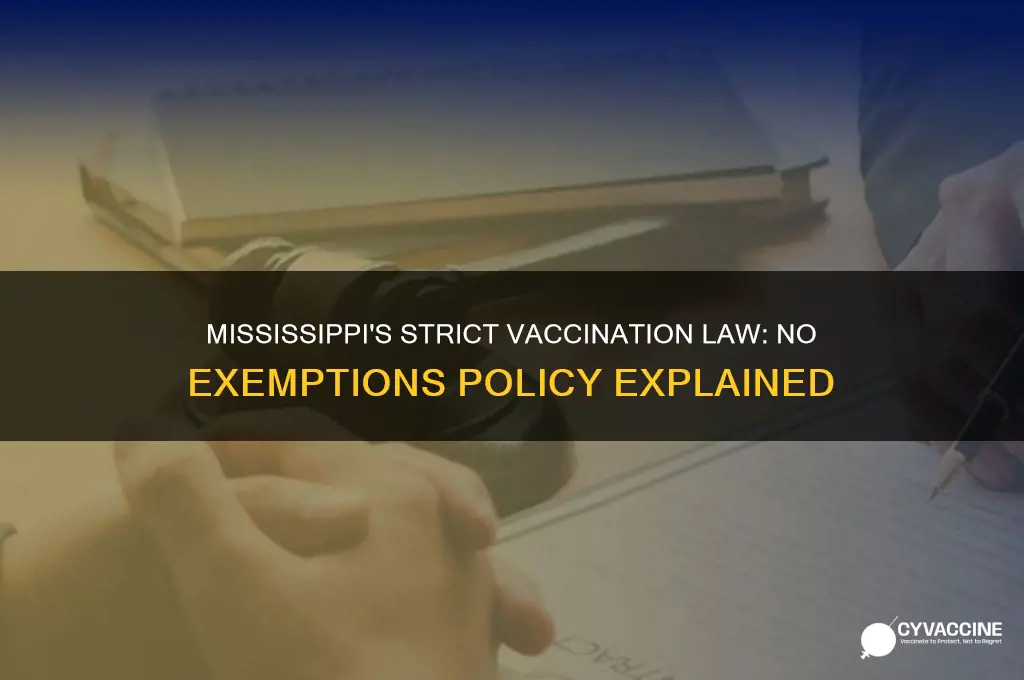 when did mississippi pass no vaccination exemptions rule
