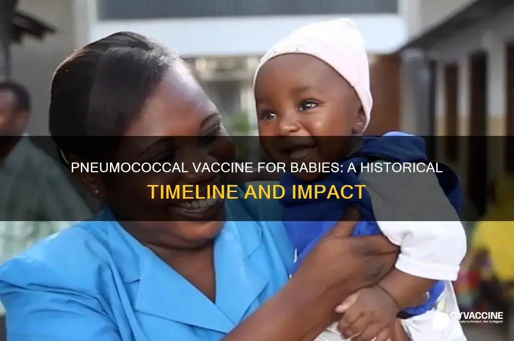 when did pneumococcal vaccine come out for babies