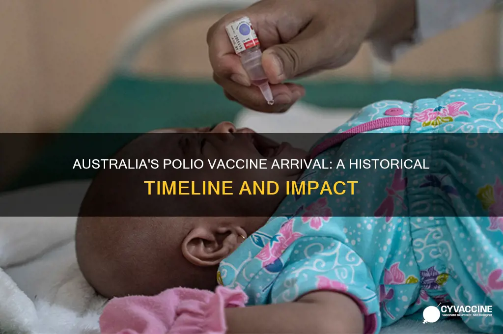 when did polio vaccine became available in australia