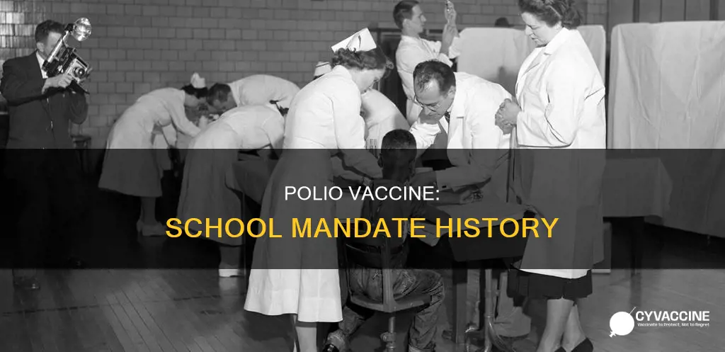 when did polio vaccine become mandatory for school