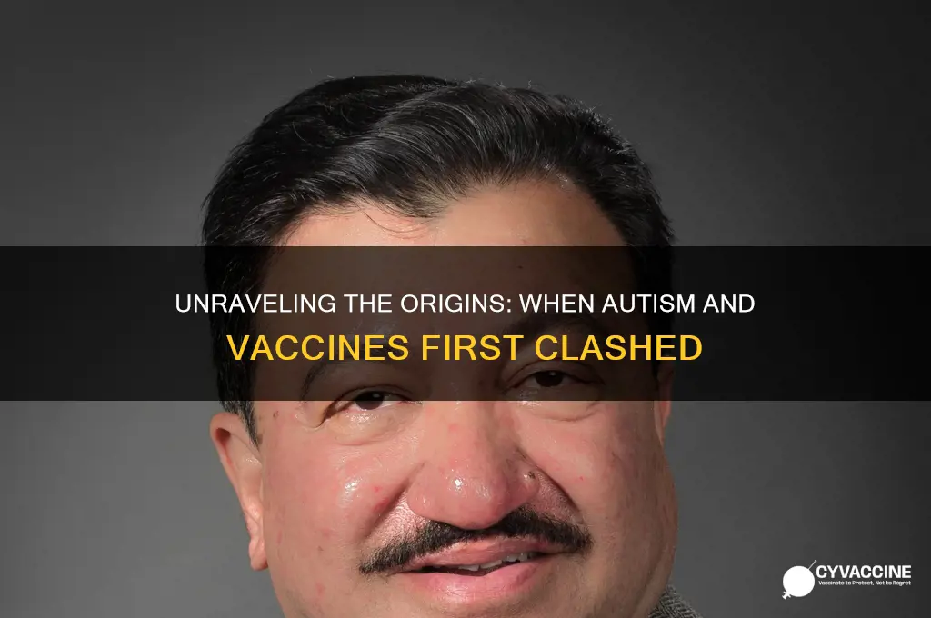when did the autism and vaccine debate start