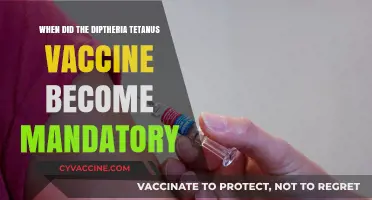 When Did the Diphtheria Tetanus Vaccine Become Mandatory?