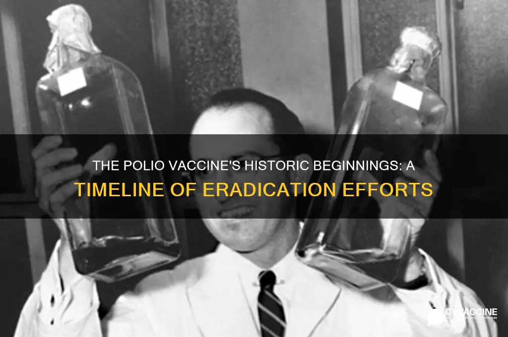 when did the polio vaccine start