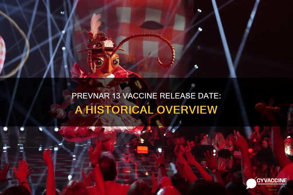 when did the prevnar 13 vaccine come out