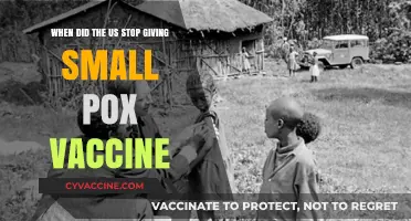 The End of Smallpox Vaccination in the United States