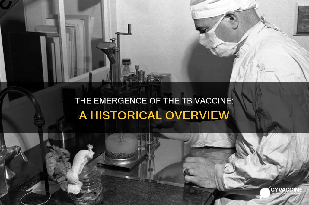 when did the vaccine for tb come out