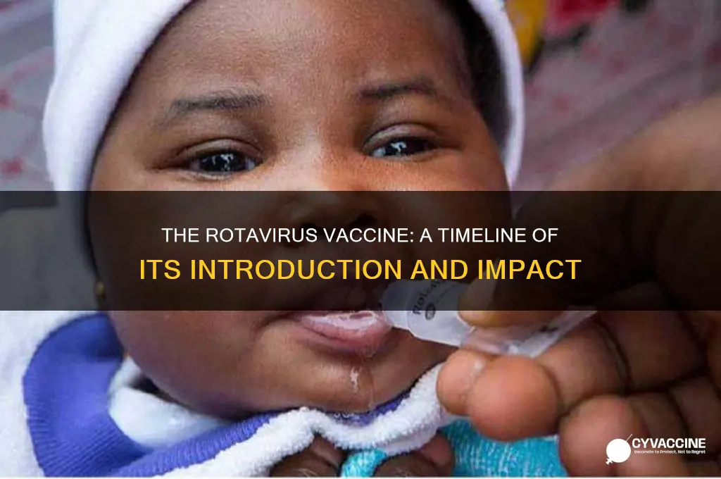 when did they start giving the rotavirus vaccine