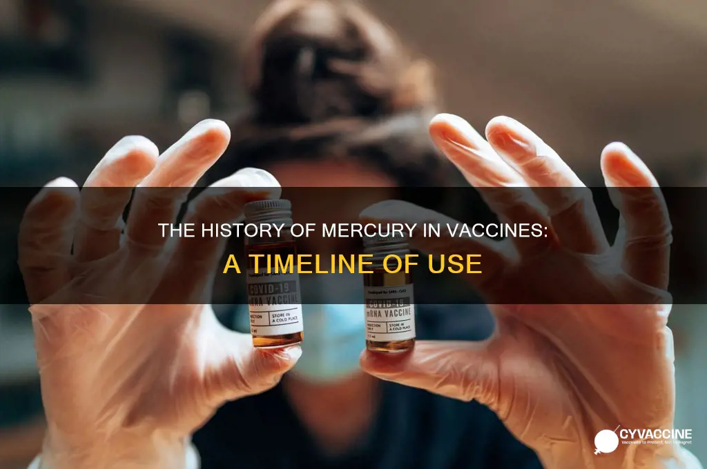 when did they start putting mercury in vaccines