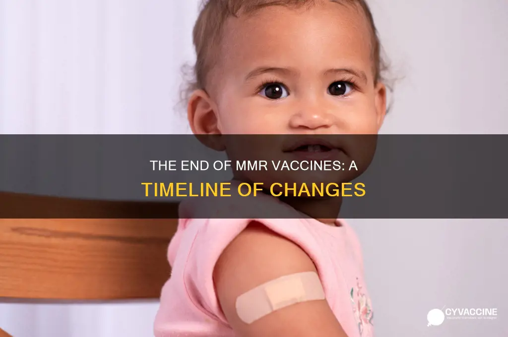 when did they stop giving the mmr vaccine