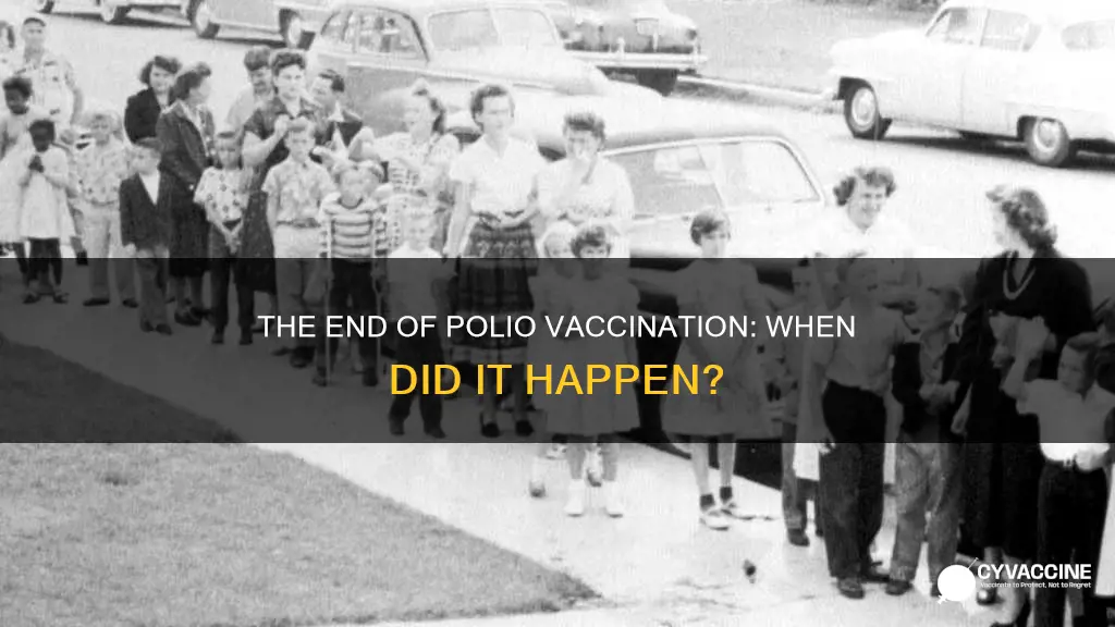 when did they stop giving the polio vaccination