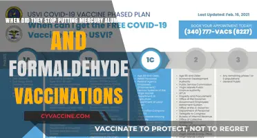 The End of Mercury, Aluminum, and Formaldehyde in Vaccines: A Timeline