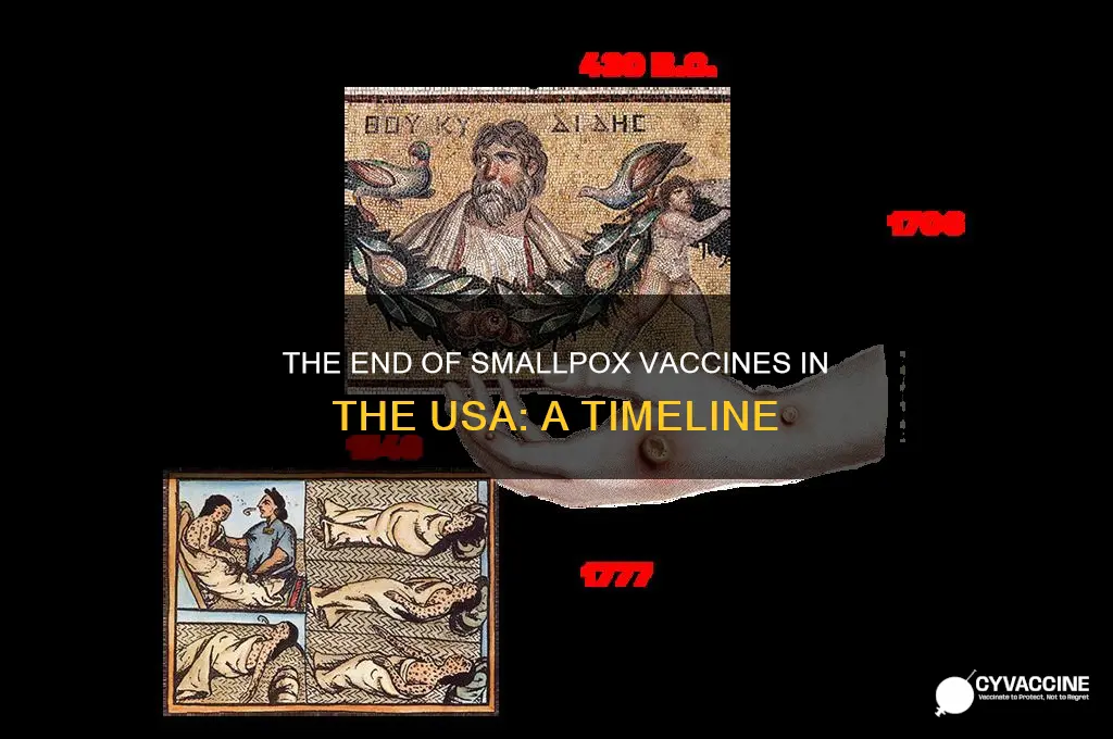 when did they stop small box vaccine usa