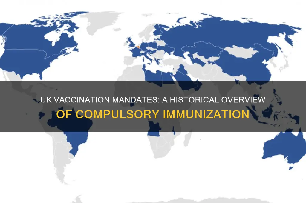 when did vaccinations become compulsory in the uk