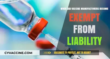 When Did Vaccine Makers Gain Immunity from Legal Accountability?