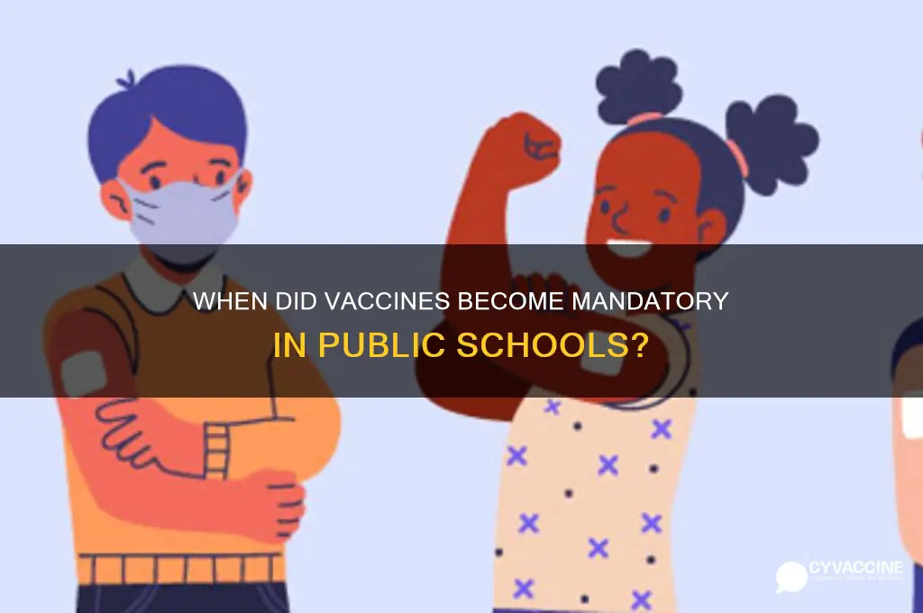 when did vaccines become mandatory in public schools