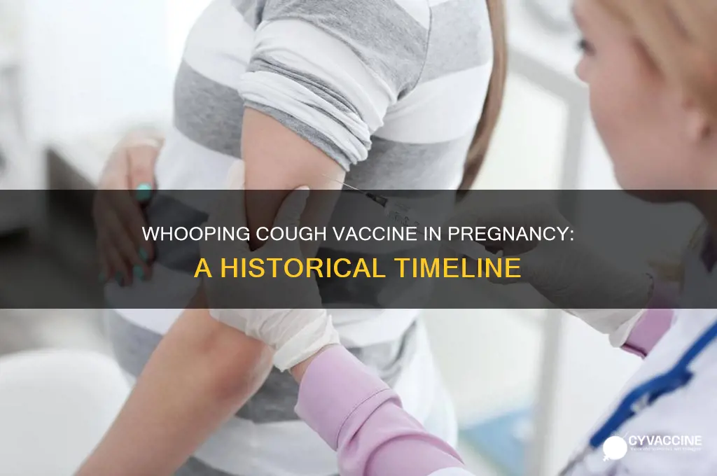 when did whooping cough vaccine start in pregnancy