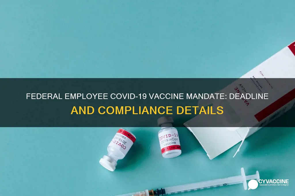 when do all federal employees have to be vaccinated