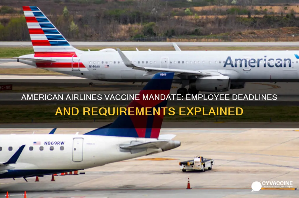 when do american airlines employees have to be vaccinated