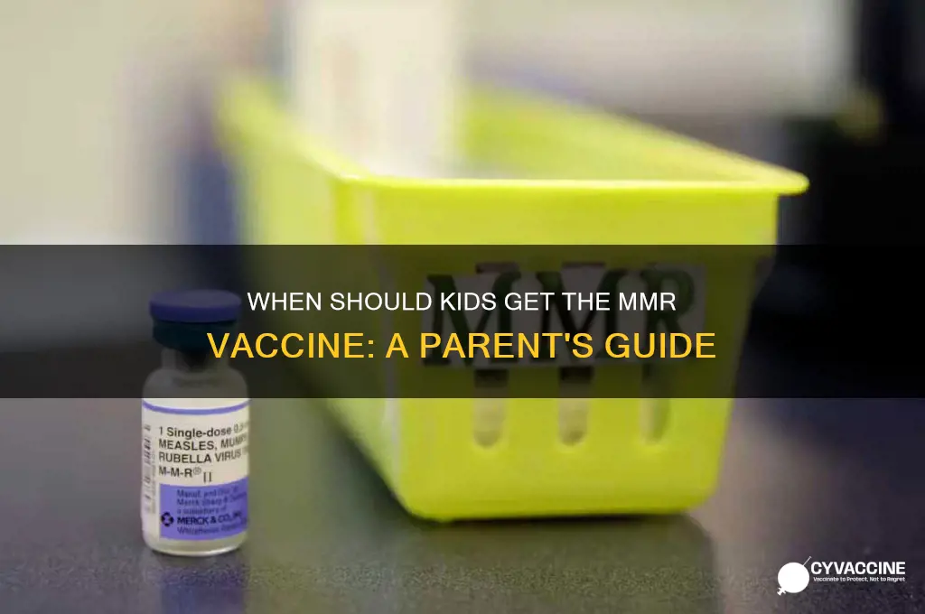 when do children receive mmr vaccine