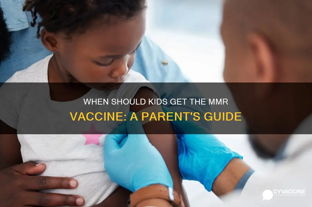 when do children start receiving measel mumps and rubella vaccine