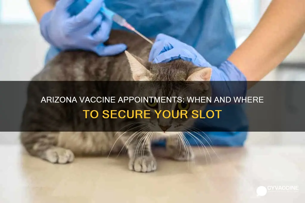 when do new vaccine appointments come out arizona