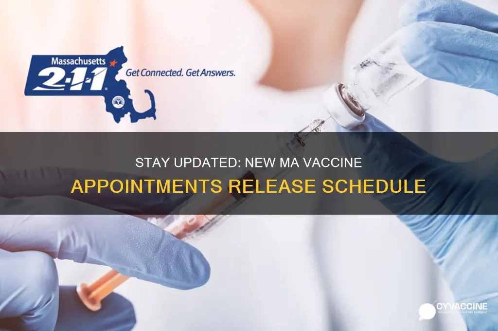 when do new vaccine appointments come out in ma
