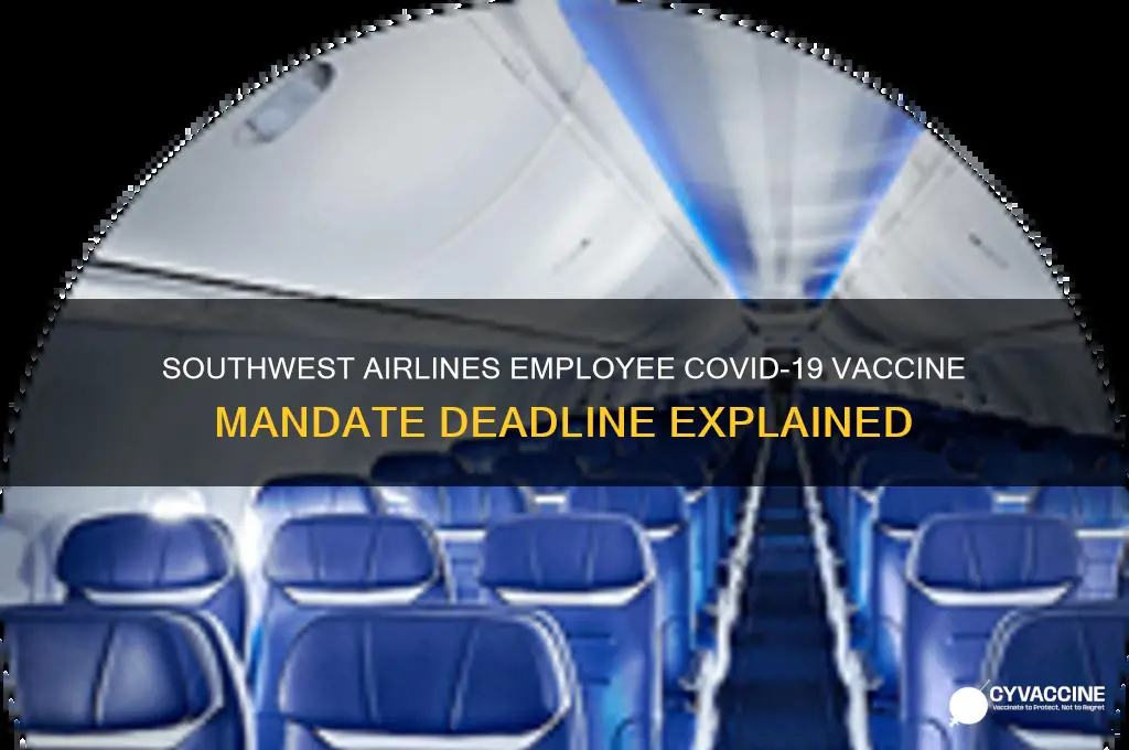 when do southwest employees have to be vaccinated
