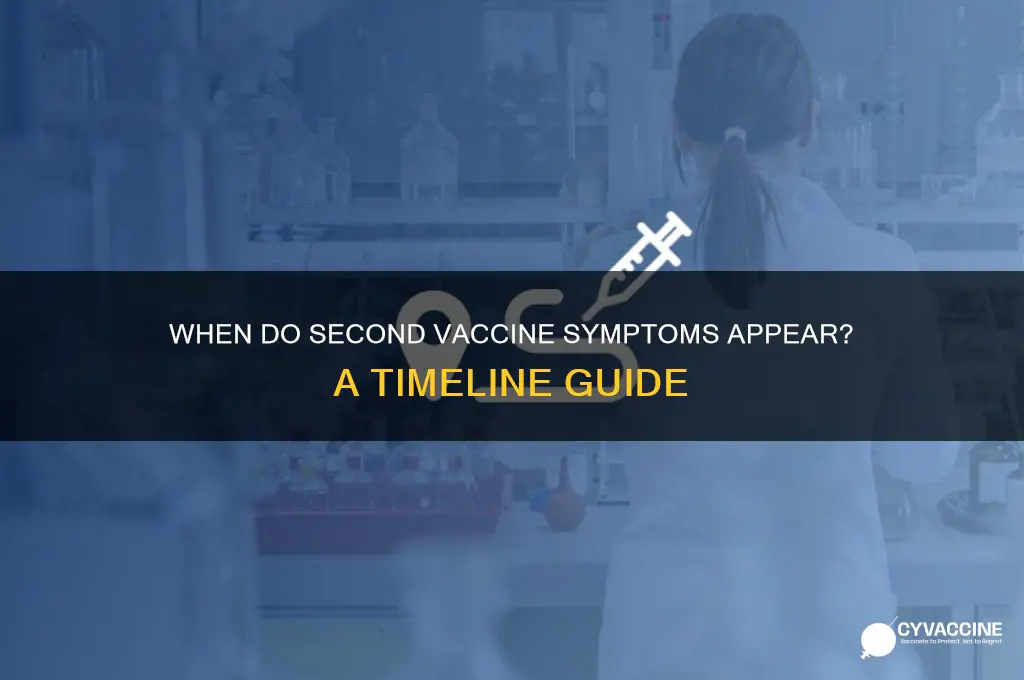 when do symptoms of 2nd vaccine show up
