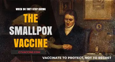 The End of Smallpox Vaccination: When and Why It Stopped