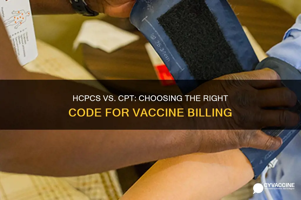 when do you code from hcpcs or cpt for vaccines