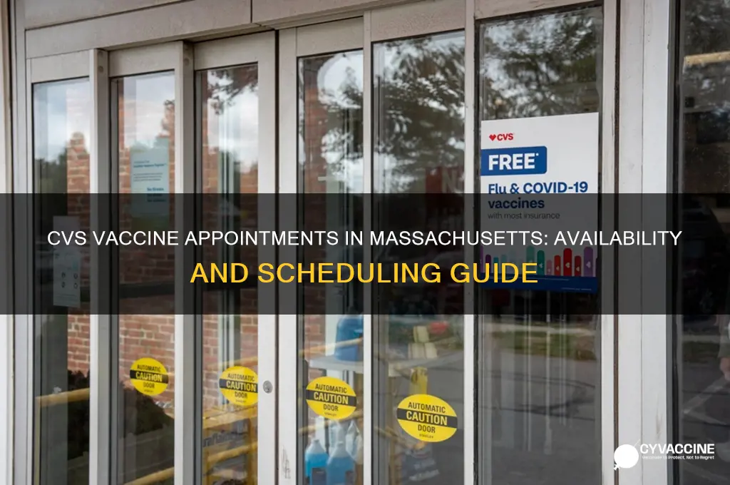 when does cvs open vaccine appointments in massachusetts
