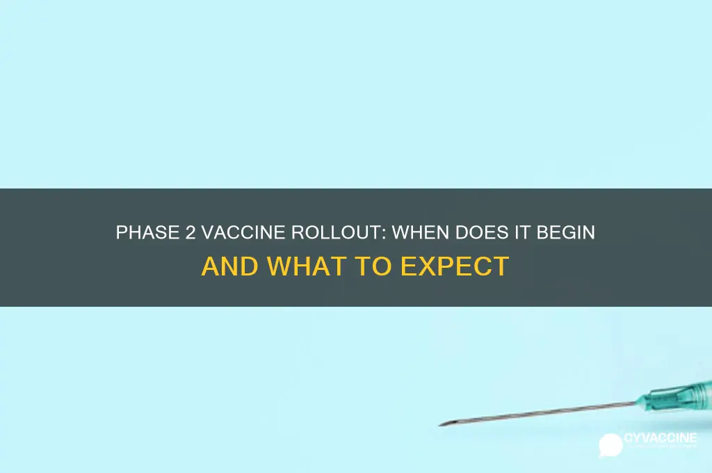 when does phase 2 of the vaccine start