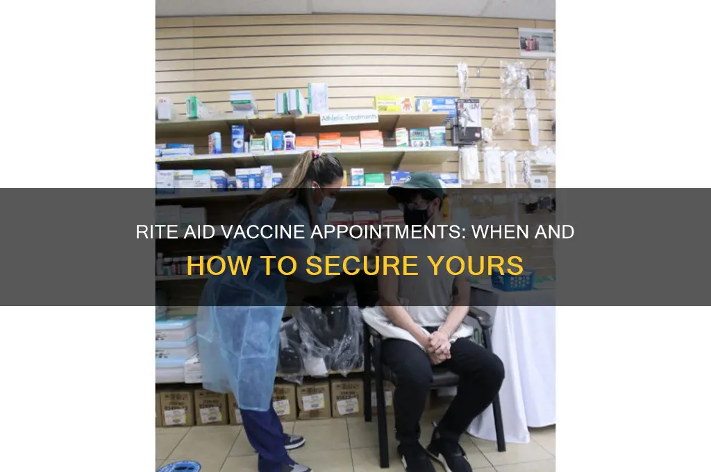 when does rite aid open new vaccine appointments