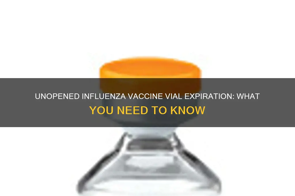 when does the influenza vaccine vial expire unopened