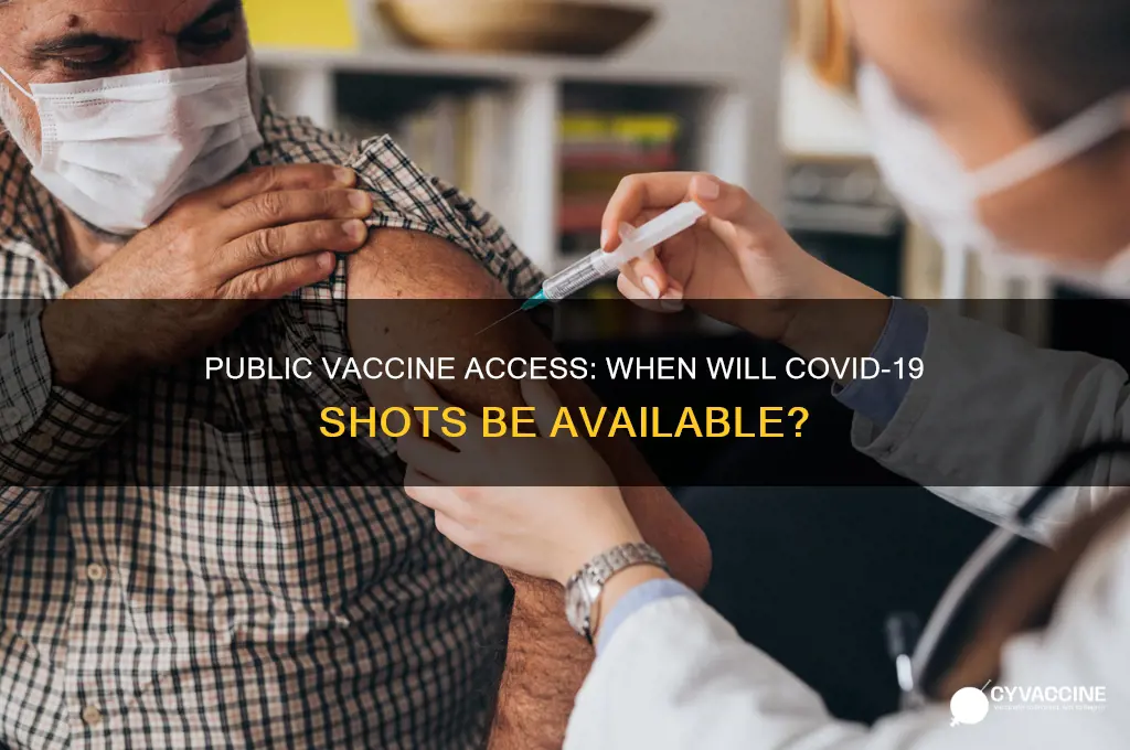 when does the vaccine open to the public