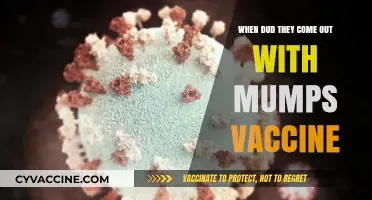 The History and Release of the Mumps Vaccine: A Timeline