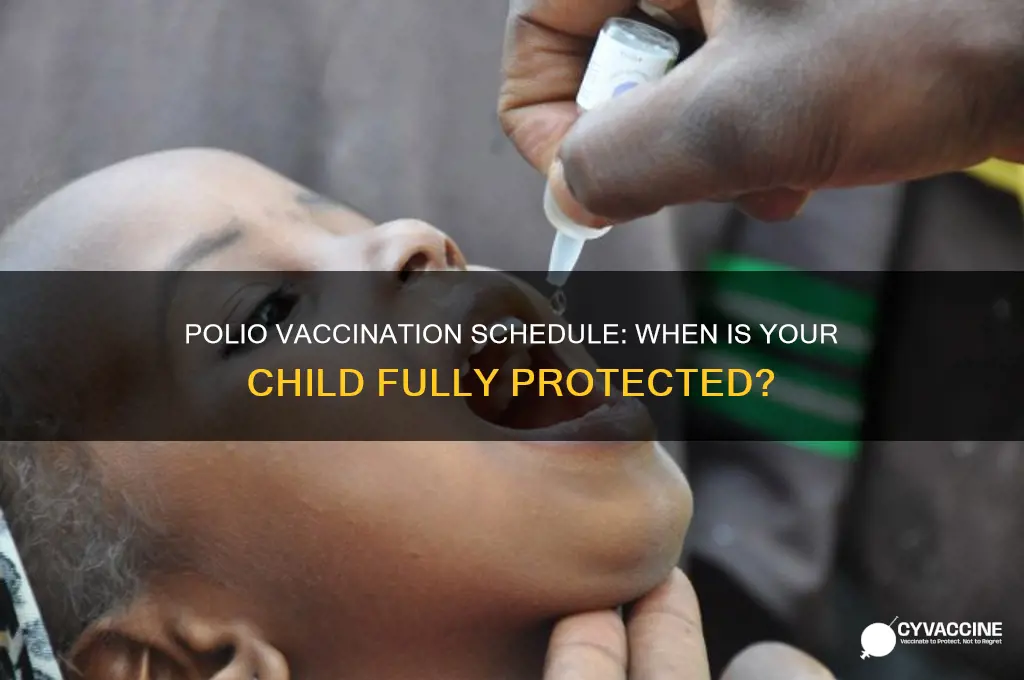 when is a child fully vaccinated against polio