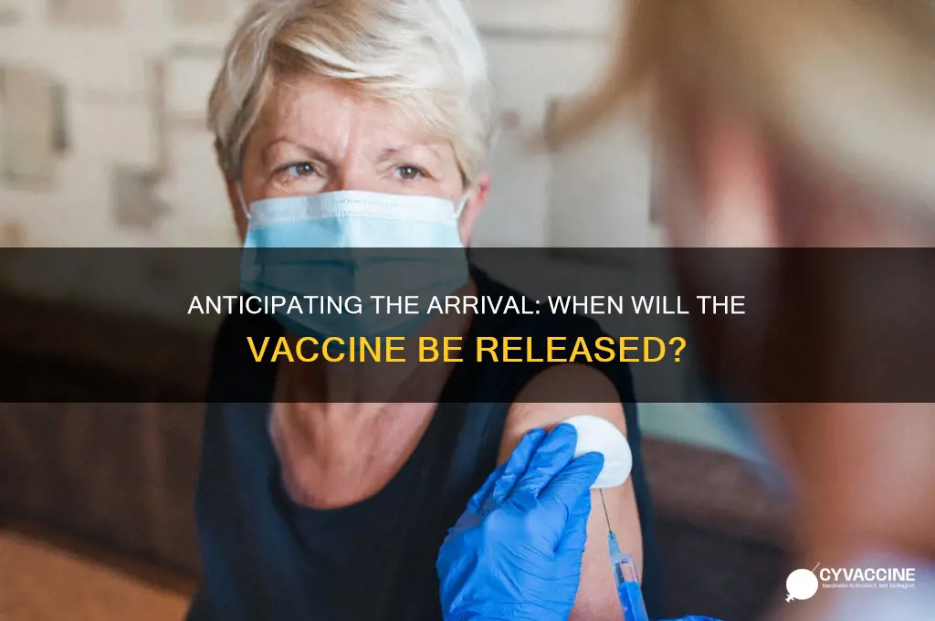 when is a vaccine predicted to come out