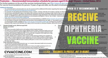 Optimal Timing for Diphtheria Vaccination: Expert Recommendations and Guidelines