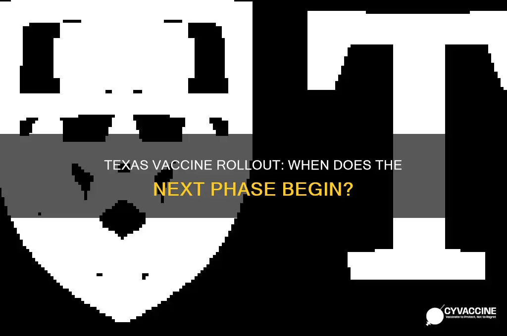 when is next phase of vaccine in texas