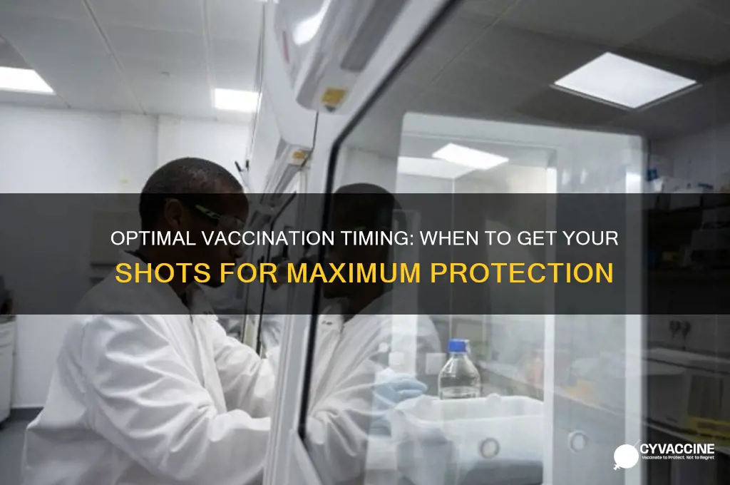when is the best time to be vaccinated
