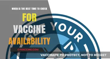 Optimal Timing for Checking Vaccine Availability: A Practical Guide