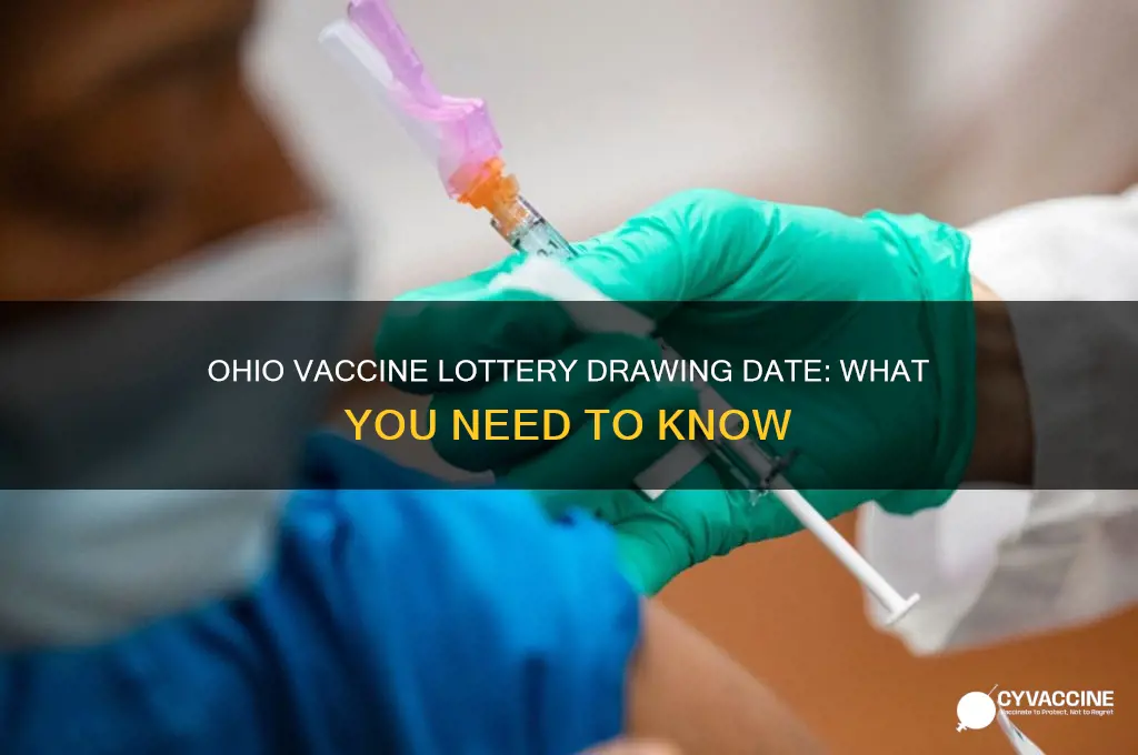 when is the drawing for the ohio vaccine